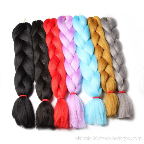Aisi Hair Hot Selling Cheap Braid Hair Yaki Straight Jumbo Braid Hair Extension For Black Women